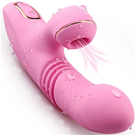 Rechargeable Waterproof Wand Massager: 7+7 Sucking and Vibration Modes