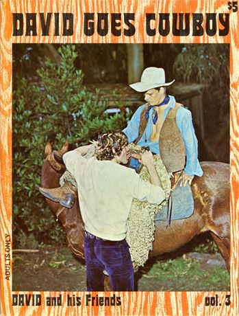 VINTAGE MALE NUDE PHOTO MAGAZINE “DAVID AND HIS FRIENDS: DAVID GOES COWBOY” Vol.3, 1970s, Gay