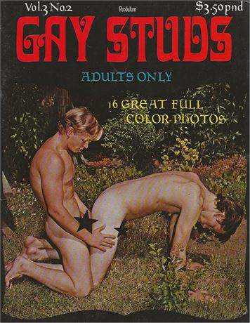 VINTAGE MALE NUDE PHOTO MAGAZINE Pendulum “GAY STUDS” Vol.3 No.2, 1971, Gay