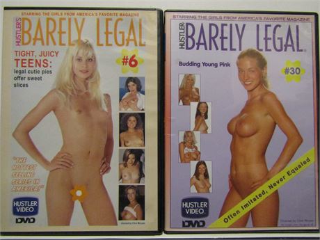 LOT OF 2 HUSTLER - "BARELY LEGAL 6 & 30"