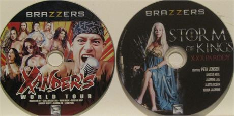 LOT OF 2 - BRAZZERS - "XANDER'S WORLD TOUR" & "STORM OF KINGS"