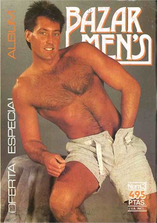 AdultStuffOnly.com - BAZAR MEN 80s beefcake hung torso Hairy Chest daddy  colt GAY INTEREST latino Homo sex male Magazine