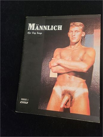 # 14 VINTAGE MALE GAY NUDE MEN MAGAZINE - MANNLICH - THE BIG BOYS # 1 DSI 1967
