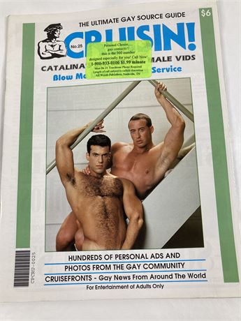 Vintage Crusin' Magazine - No. 25 - CONTACT 1985 - Gay Personals