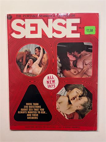Sense. Vol. 4 No. 4. Vintage Porno Mag.