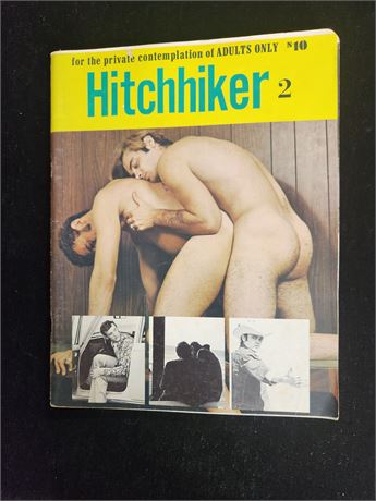 # 19 VINTAGE MALE GAY NUDE MEN MAGAZINE -  HITCHHHIKER # 2  1970'S