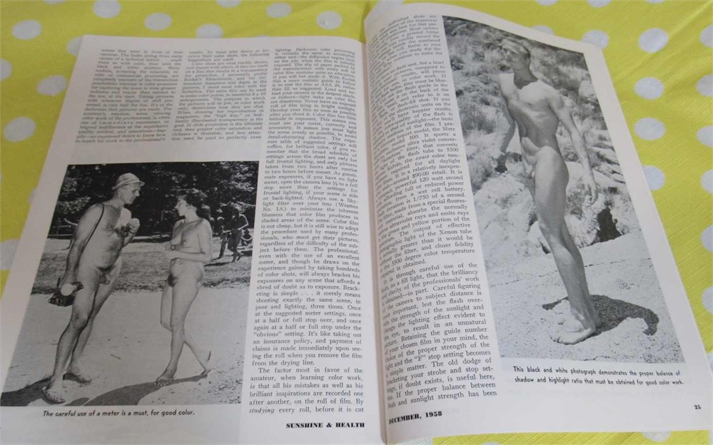 Adultstuffonly Com Sunshine Health V N Vintage Nudist Magazine All Natural