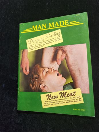 # 13 VINTAGE GAY NUDE SEX MEN PHOTO MAGAZINE  - MAN MADE - 1972