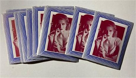 25 PIECES OF CIRCA 1938-42 PIN-UP PRINTS [ALL IDENTICAL] FOR SMALL WALL & DESK CALENDARS, UNUSED