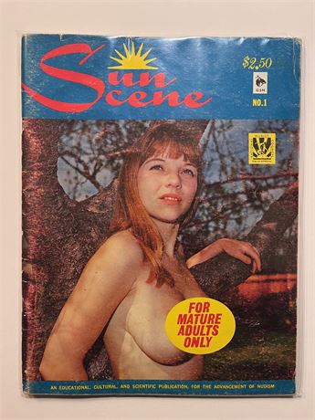 Sun Scene. Vintage Nudist Mag.