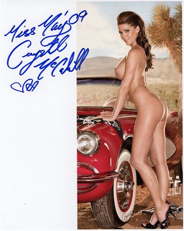 May 2009 Playmate Crystal McCahill Autographed SEXY 8x10 Nude!