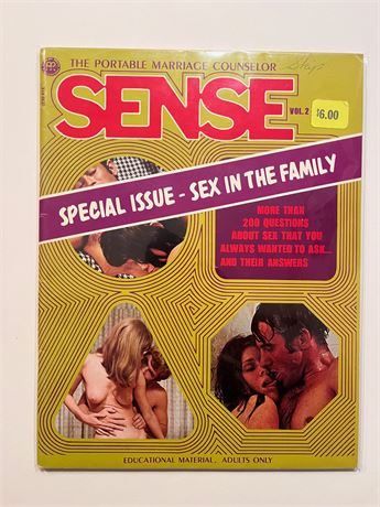 Sense. Vol. 2 No. 1. Vintage Porno Mag.