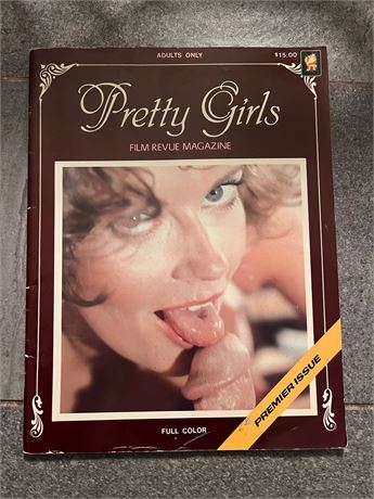 Pretty Girls Film Revue Magazine. Premier Issue. Vintage Porno Mag.