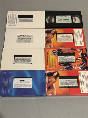 BULK LOT of 8 ADULT VHS MOVIES ~ See Photos For Titles