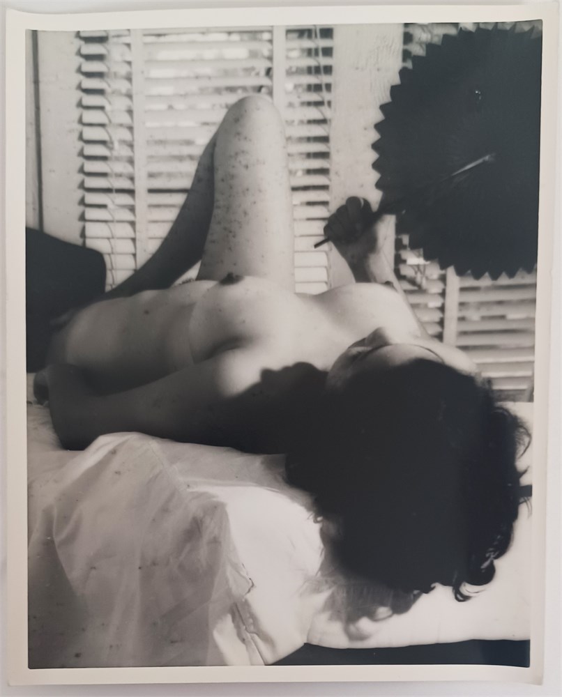 AdultStuffOnly.com - VINTAGE PHOTOGRAPH FROM THE 50s/60s BLACK EBONY BEAUTY  PIN UP NUDE BUSTY AA B&W 8x10 inches