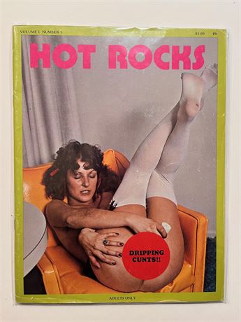 Hot Rocks. Vol. 1 No. 1. Vintage Porno Mag
