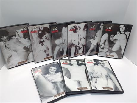 Lot of 9 Golden Age Erotica DVD's Vol. 4, 6, 7, 9, 10, 11, 12, 13, 14, Gourmet Video Vintage Porn