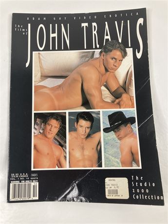 Vintage The Films of John Travis Magazine - Vol. 1 No. 10 - Adam Gay 2000
