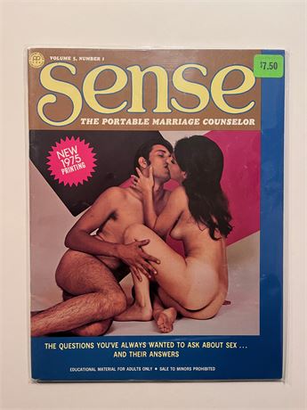 Sense. Volume 5. No. 1. Vintage Porno Mag.