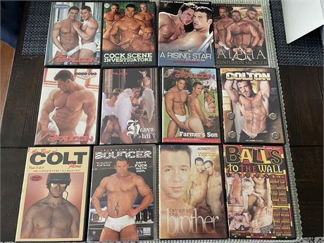 Large Classic Gay DVD Collection