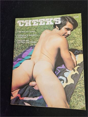 # 17 VINTAGE MALE GAY NUDE MEN MAGAZINE -  CHEEKS 1977