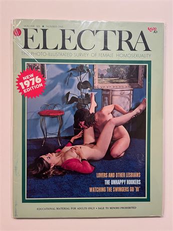 Electra. Vol. 6 No. 1. Vintage Porno Mag.