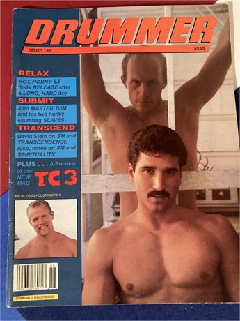 DRUMMER MAGAZINE FOR MEN, Issue 156, Eucharist, Sane Sex, Mr. Drummer 1992, Broiler Man, & More