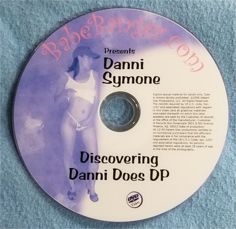 Danni Symone Discovering Danni Does DP Homemade XXX Action 2005 RARE DVD