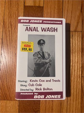 Anal Wash. Vintage Gay Porn VHS.