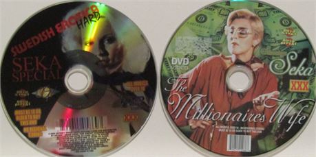 LOT OF 2 CLASSIC DVDS STARRING SEKA - "SEKA SPECIAL" & "THE MILLIONARES WIFE"