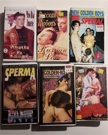 Gay Porn VHS LOT. Euro.