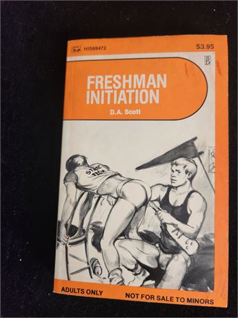 # 7 VINTAGE GAY MEN SEX NOVEL FICTION  BOOK - FRESHMAN INITIATION  1984 SUREY 69 HIS