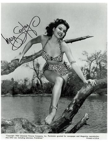 October 1958 Playboy Playmate Mara Corday Autographed 8.5 x 11 Promo Photo!