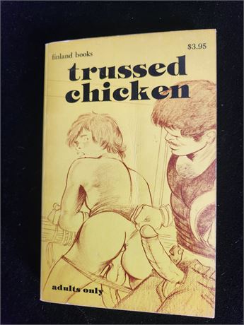 # 12 VINTAGE GAY MEN  SEX NOVEL FICTION  BOOK - TRUSSED CHICKEN   - FINLAND 1985 STAR