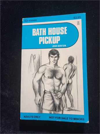 # 3 VINTAGE GAY MEN SEX NOVEL FICTION  BOOK - BATH HOUSE PICKUP 1983 - 69 HIS
