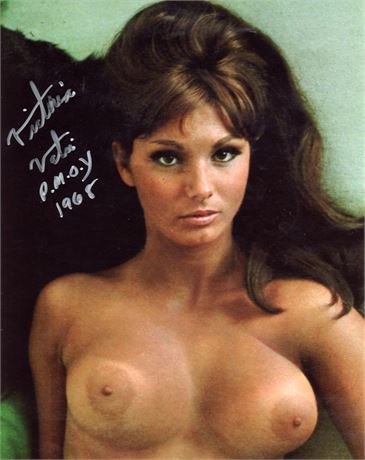 1968 Playmate of the Year Victoria Vetri aka Angela Dorian Autographed SEXY 8x10 Photograph!