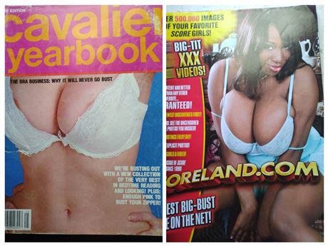2 adult magazines: Cavalier 1982- Ana Ventura, Scorland  magazine
