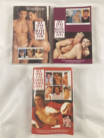 Lot of 3 The Best of the Super Stars - The Year in Sex - 1998-2000 - Gay