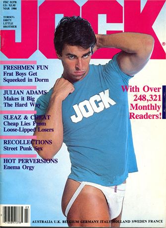 VINTAGE MALE NUDE PHOTO MAGAZINE “JOCK” Vol.2, No. 3, March 1986, Gay