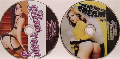LOT OF 2 ZERO TOLERANCE - 4 HOUR DVDS - "THE CREAM TEAM 3" & "TAKE ONE FOR THE CREAM 6"
