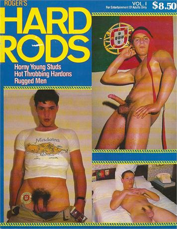 VINTAGE MALE NUDE PHOTO MAGAZINE Roger’s “HARD RODS,” Vol.1, 1980s, Gay