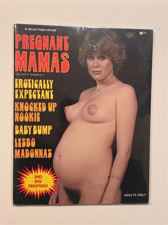 Pregnant Mamas. Vol. 4 No. 4. Delux Publication. Vintage Porno Mag.