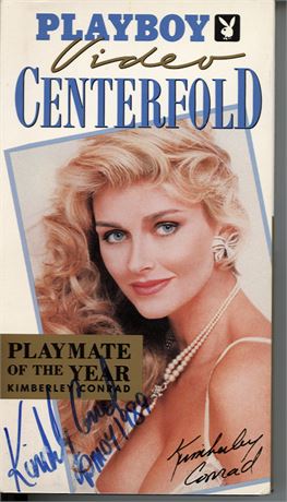 1989 PMOY Kimberly Conrad Personally Owned & Signed VHS of her Own PB Video Centerfold!!