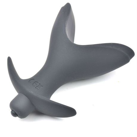 Anal Players  Black Silicone VIBRATING Ass Anchor Expander - Gape That Hole!
