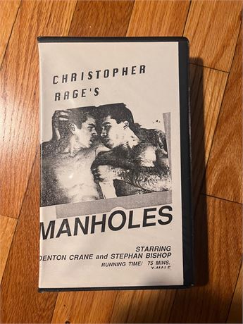 Christopher Rage. MANHOLES / Extremely Rare & Out of Print Gay Porn VHS.