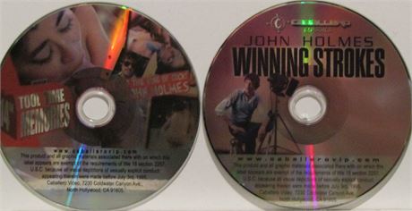 LOT OF 2 CLASSIC CABELLERO - JOHN HOLMES DVDS - "14 " TOOL TIME MEMORIES " & "WINNING STOKES "